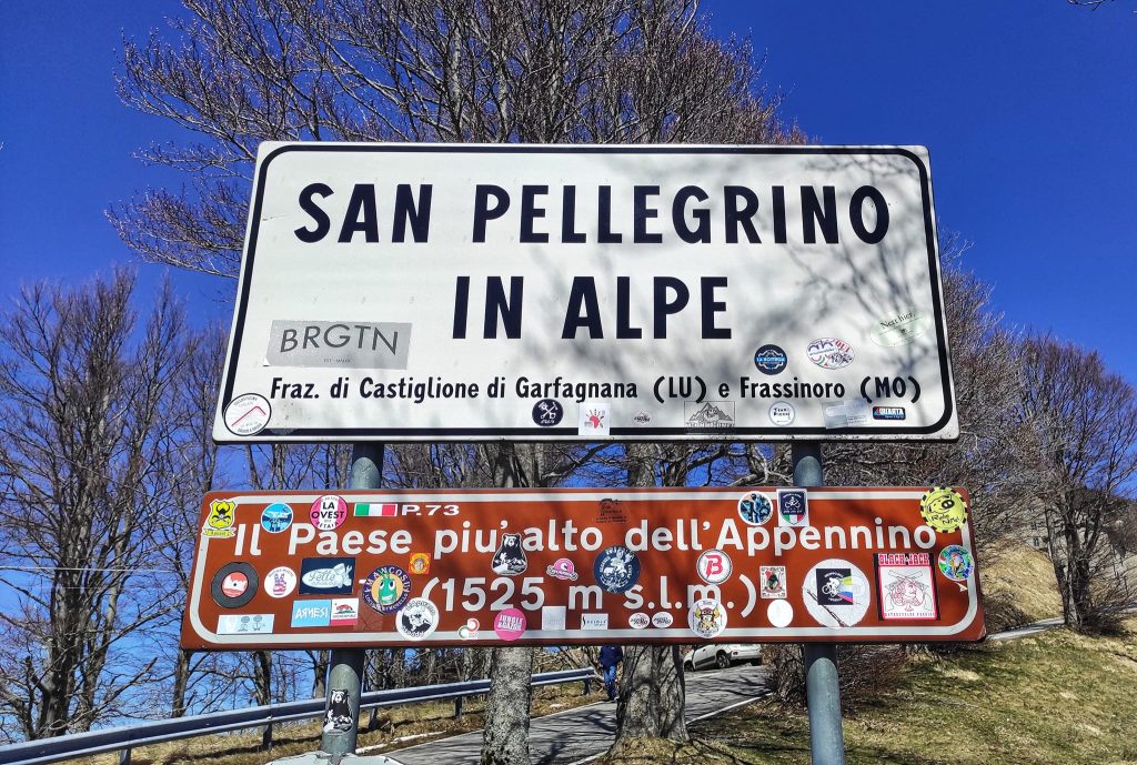 San Pellegrino in Alpe, cartello